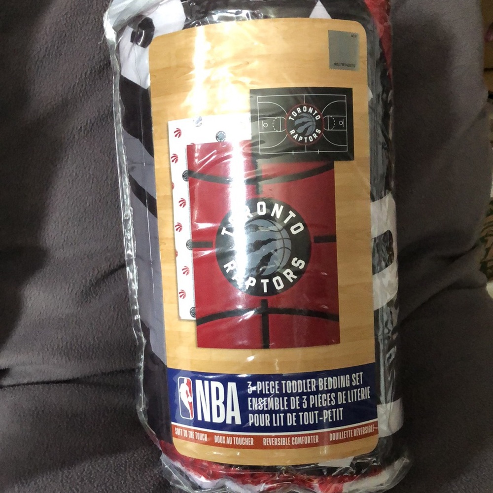 🏀Toronto Raptors🏀Toddler 3pc Bed set🏀
